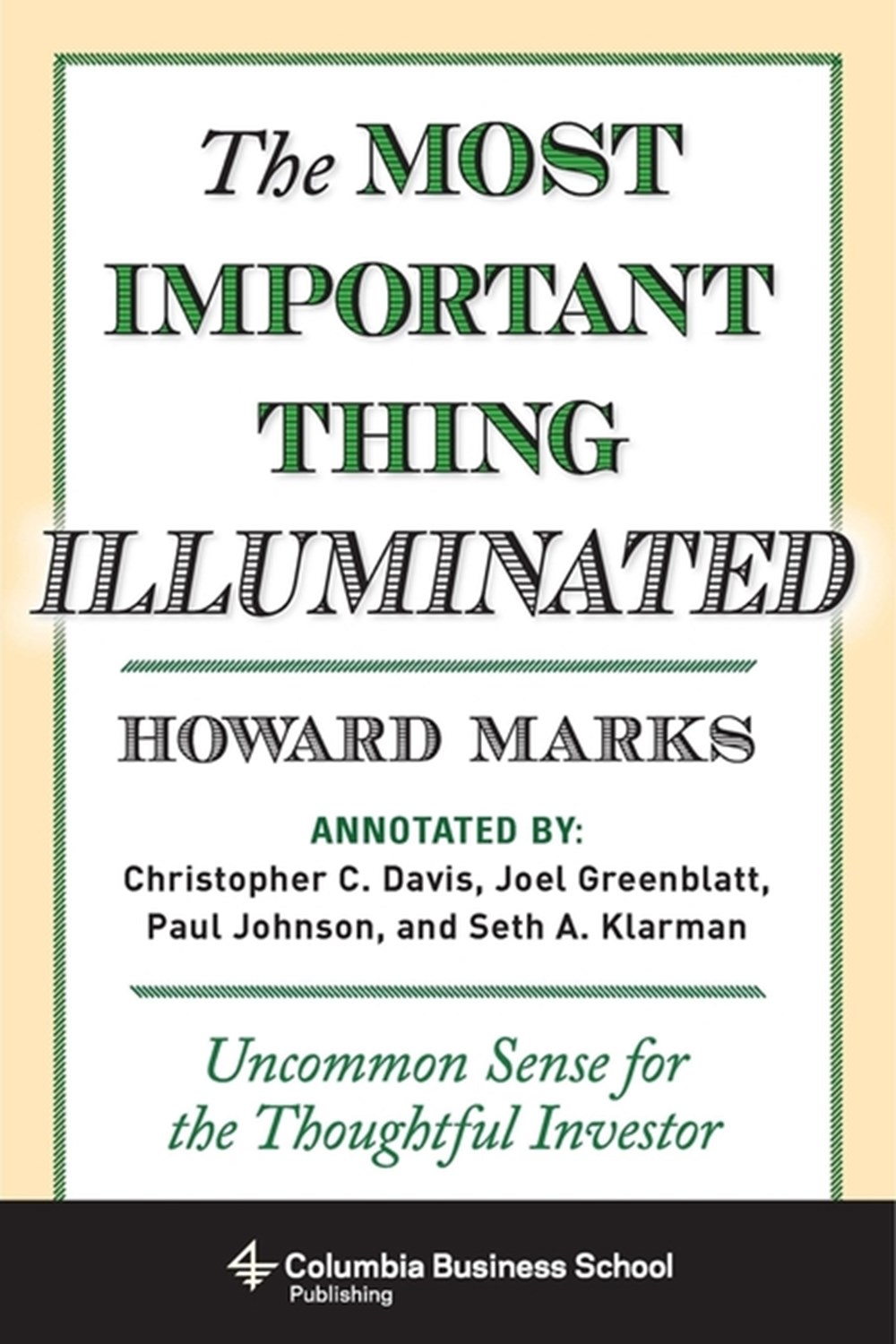 The Most Important Thing, Howard Marks